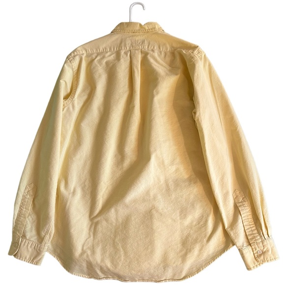 Polo Ralph Lauren Casual Button Down Shirt, Men's L Pastel Bright Yellow - Picture 3 of 6